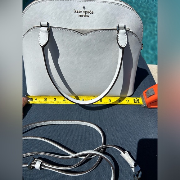 KATE SPADE ♠️White Dove Dome Payton Satchel | Leather, Convertible - Picture 12 of 17